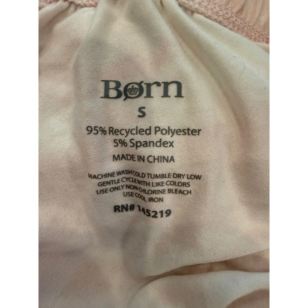 Lot of 2 Womens Born‎ Lounge Shorts Pink Tie Dye and Mauve Lettuce Hem Small
